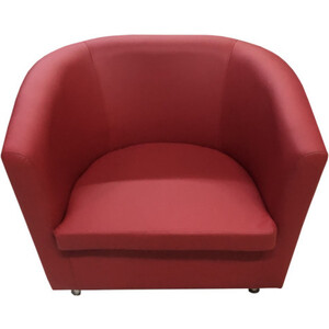 Кресло Мягкий офис Волна красный