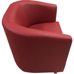 Кресло Мягкий офис Волна красный