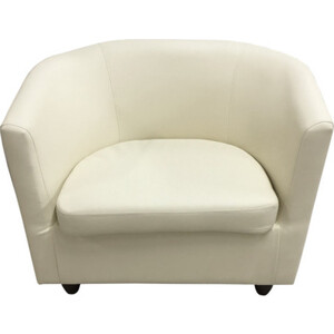 Кресло Мягкий офис Волна кремовый матовое