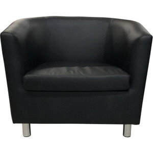 Кресло Мягкий офис Волна черный