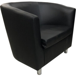 Кресло Мягкий офис Волна черный