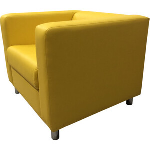 Кресло Мягкий офис Аполло желтый