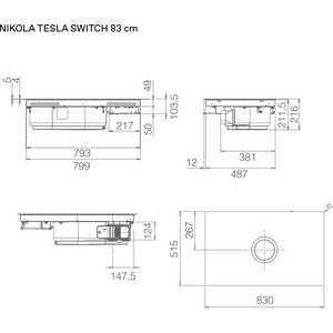 Индукционная варочная панель Elica NIKOLATESLA SWITCH EVO BL/A/83