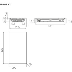 Индукционная варочная панель Elica Primis 302 BL