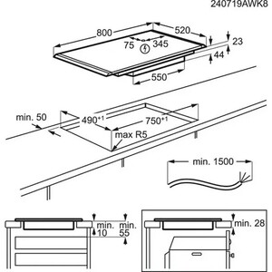 Индукционная варочная панель AEG NIK85M00AZ