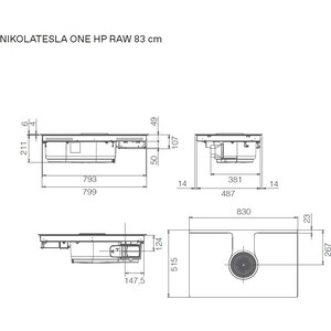 Индукционная варочная панель Elica NIKOLATESLA ONE HP RAW BR/A/83