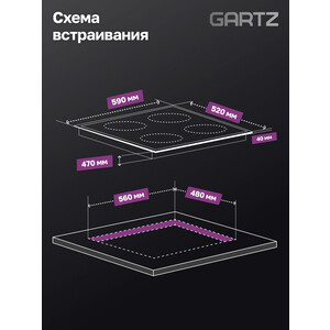 Электрическая варочная панель GARTZ HET610B