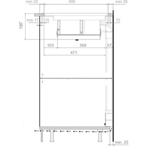 Индукционная варочная панель Pando E-391/78 V.1130 ECO PLUS + DIFUSOR LAT H60mm FILTROS CERAMICOS
