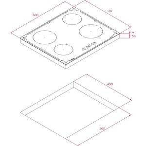 Индукционная варочная панель Teka IBR 64040 TTC Black-MG
