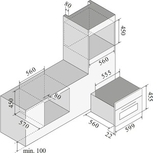 Электрический духовой шкаф Ilve 645-SNHSW/AWB