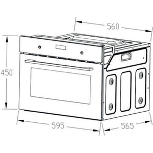 Электрический духовой шкаф Weissgauff OE 459 PDB Black Edition