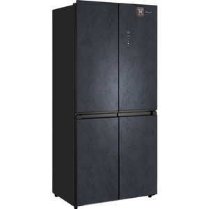 Холодильник Weissgauff WCD 450 Rock Glass NoFrost Inverter