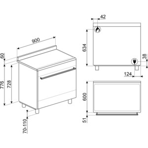Варочный центр Smeg SX91GM