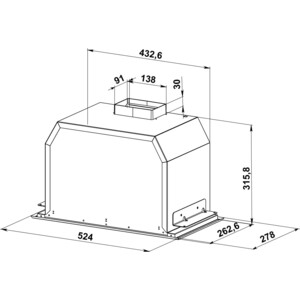 Вытяжка встраиваемая KANZLER D 548 S
