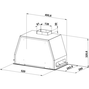 Вытяжка встраиваемая KANZLER D 549 B