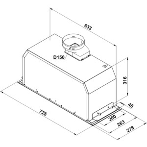 Вытяжка встраиваемая KANZLER D 565 B
