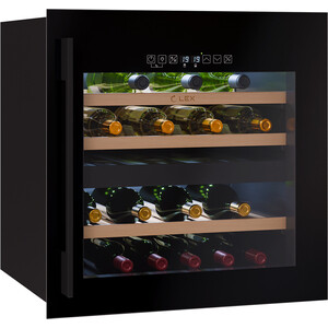 Встраиваемый винный шкаф Lex LWD6036BL dual zone S