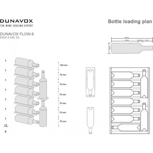 Встраиваемый винный шкаф Dunavox DAUF-8.23SS