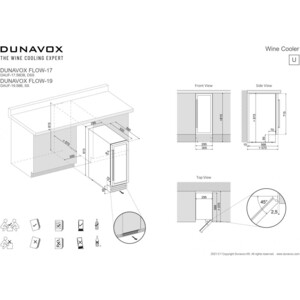 Винный шкаф Dunavox DAUF-19.58SS
