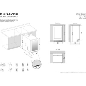 Винный шкаф Dunavox DAUF-38.100DB