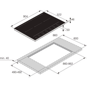 Индукционная варочная панель Asko HID956GC