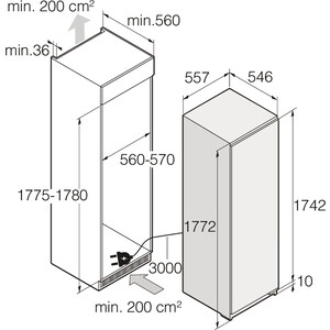 Встраиваемая морозильная камера Asko RBF276DND1