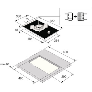 Газовая варочная панель Asko HG8313BGB1
