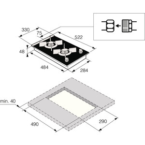 Газовая варочная панель Asko HG8320BGB1