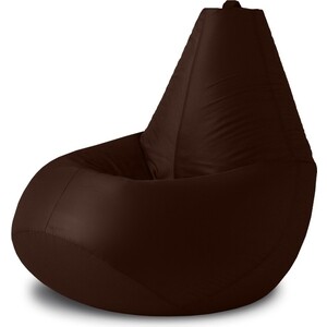 Кресло бескаркасное Mypuff груша, Шоколад, размер XXL- Миди, оксфорд