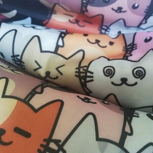 Кресло бескаркасное Mypuff груша, Коты серые, размер XXL- Миди, оксфорд