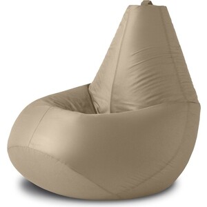 Кресло бескаркасное Mypuff груша, Шампань, размер XXL- Миди, оксфорд