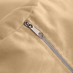 Кресло бескаркасное Mypuff груша, Латте, размер XXL- Миди, велюр