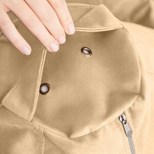 Кресло бескаркасное Mypuff груша, Латте, размер XXL- Миди, велюр