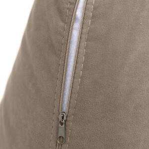 Кресло бескаркасное Mypuff груша, Серо-бежевый, размер XXXL- Стандарт, мебельный велюр