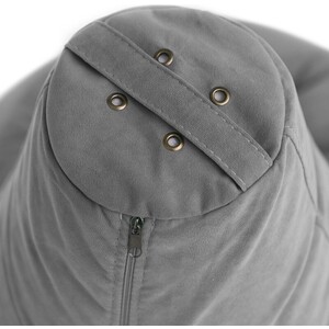 Кресло бескаркасное Mypuff груша, Сталь, размер XXL- Миди, мебельный велюр