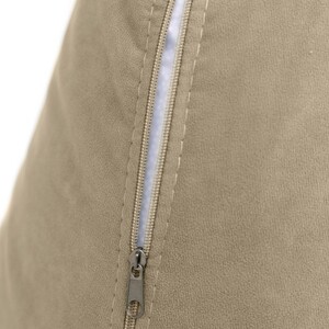 Кресло бескаркасное Mypuff груша, Теплый бежевый, размер XXXL- Стандарт, мебельный велюр