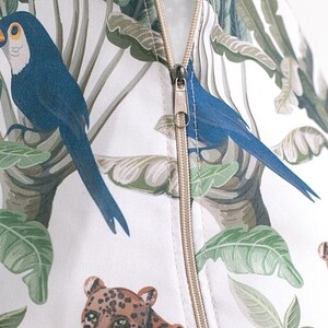 Кресло бескаркасное Mypuff груша, Джунгли зовут, размер XXL- Миди, мебельный хлопок