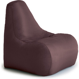 Кресло-пуф шезлонг Mypuff Шоколад, оксфорд