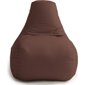 Кресло-пуф шезлонг Mypuff Шоколад, оксфорд 600