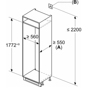 Встраиваемый холодильник NEFF KI7861SE0