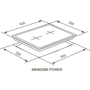 Индукционная варочная панель Meferi MIH602BK POWER