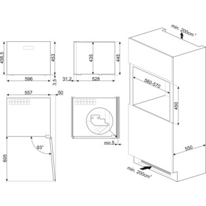 Встраиваемый винный шкаф Smeg CVI120B3E