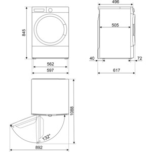 Стиральная машина Smeg WM3T04RU4
