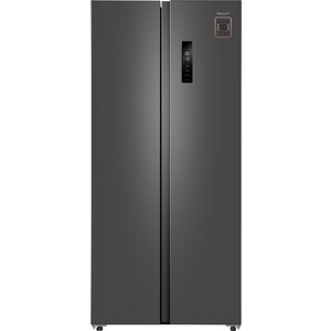 Холодильник Weissgauff WSBS 410 Inverter NoFrost Dark Grey