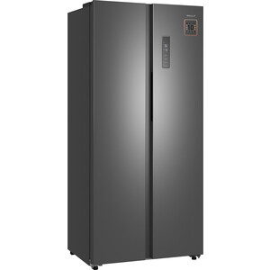 Холодильник Weissgauff WSBS 410 Inverter NoFrost Dark Grey