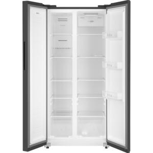Холодильник Weissgauff WSBS 410 Inverter NoFrost Dark Grey