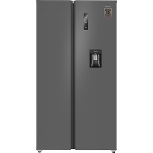 Холодильник Weissgauff WSBS 590 Inverter NoFrost Water Dispenser Grey