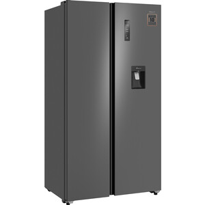 Холодильник Weissgauff WSBS 590 Inverter NoFrost Water Dispenser Grey