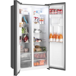 Холодильник Weissgauff WSBS 590 Inverter NoFrost Water Dispenser Grey