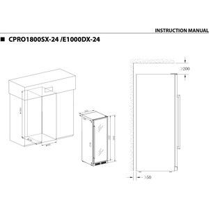 Винный шкаф Temptech CPRO1800SX-24